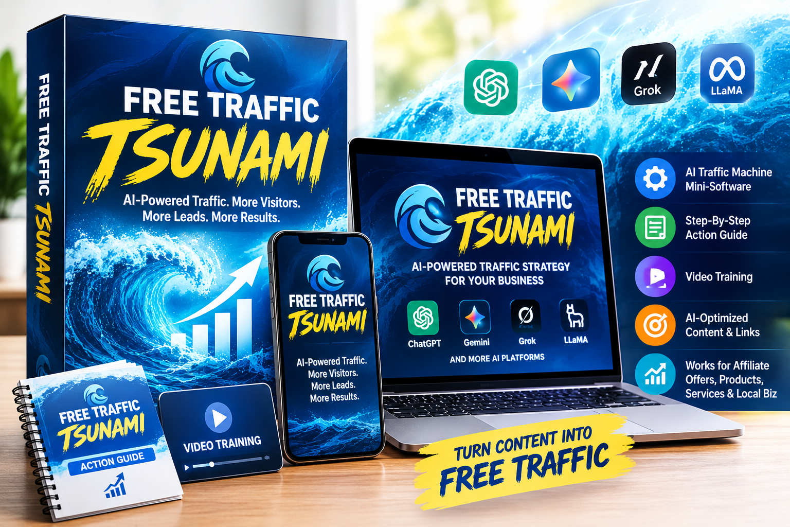 Free Traffic Tsunami Review – AI-Focused Free Traffic System and Training